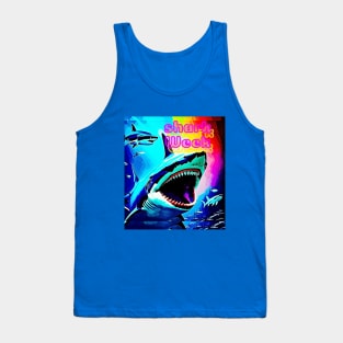 Shark Week (neon shark) Tank Top